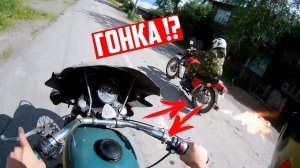 ГОНКА!? Урал одиночка против ИЖ ПЛАНЕТА 5! КТО кого? с ходу