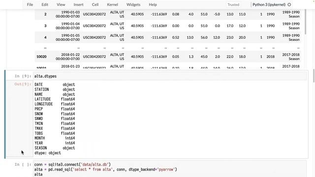 091. Query a SQLite table from Pandas using read_sql смотреть онлайн