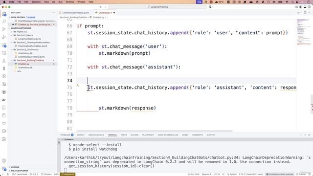 6 -Streaming Chat Response In Streamlit App With LangChain Stream