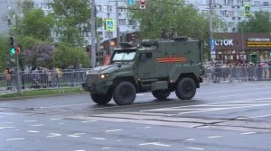 Первая ночная репетиция парада Победы