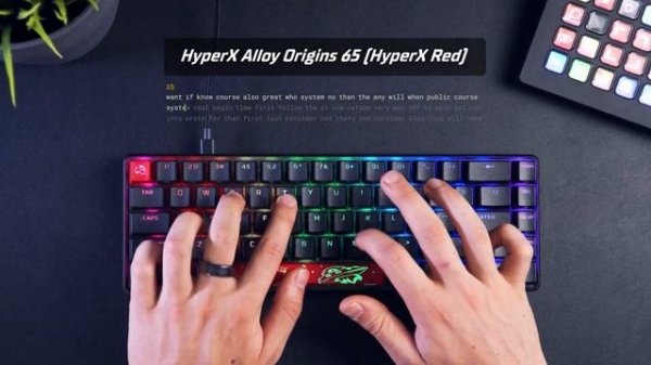 HyperX Alloy Origins 65 (HyperX Red) | Sound Test Comparison (Different Keyboards)
