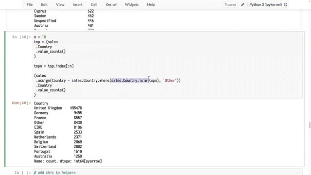 035. Using Groupby in Pandas to visualize Sales by country смотреть онлайн
