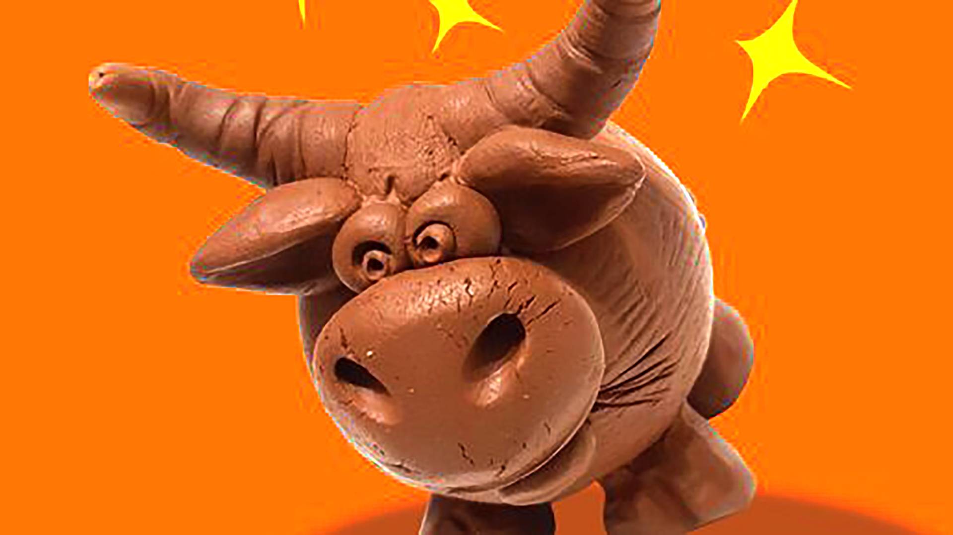 Как слепить 🐮 быка из глины для детей.