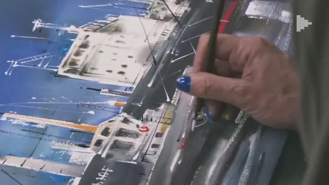 Канонерский остров. Уроки рисования акварелью для взрослых от художника Татьяны Анисимовой. смотреть онлайн