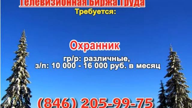 13 декабря _06.20, 12.50_Работа в Самаре_Телевизионная Биржа Труда смотреть онлайн