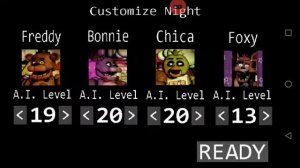 Прохождение игры фнаф 1. Серия ? ( кастомная ночь и скример голден Фредди )