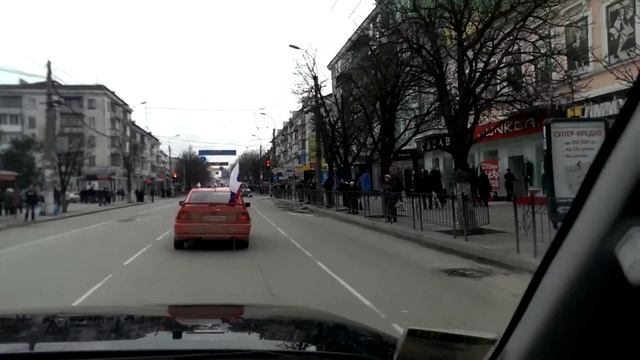 Автопробег. Симферополь. 09.03.2014 смотреть онлайн