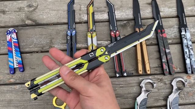 Unboxing Valorant Game Props Reaver Balisong Knife смотреть онлайн