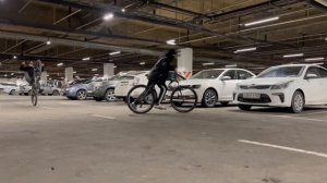 Поехали кататься в дождь - зимний стант на BMX CRUISER