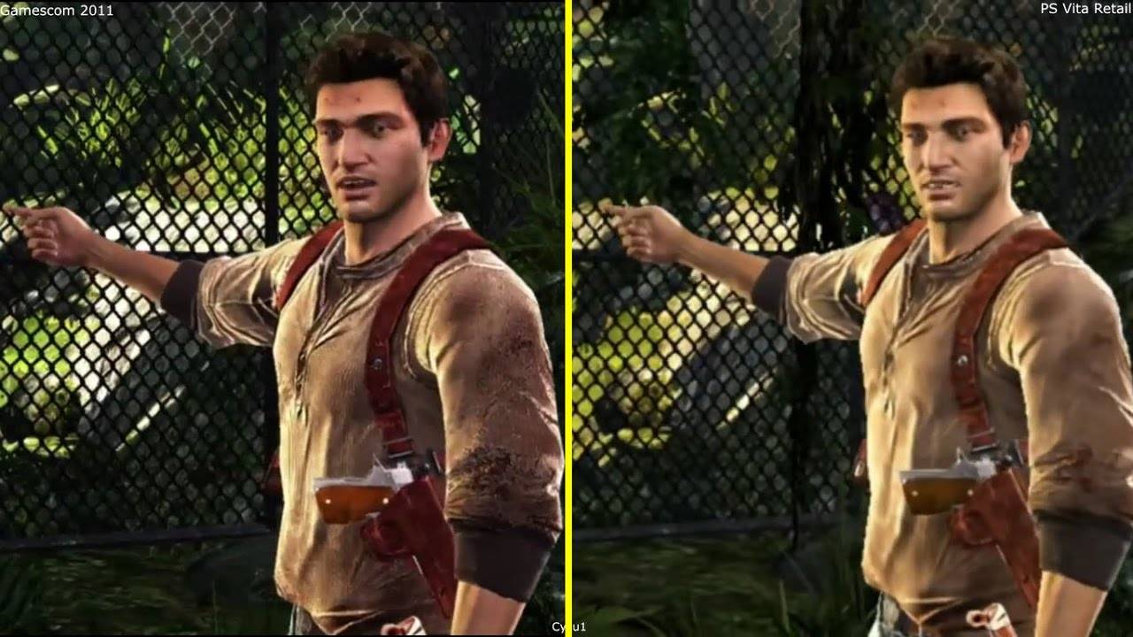 Uncharted: Golden Abyss | Gamescom 2011 Трейлер vs Релизная версия на PS Vita | Сравнение Графики смотреть онлайн