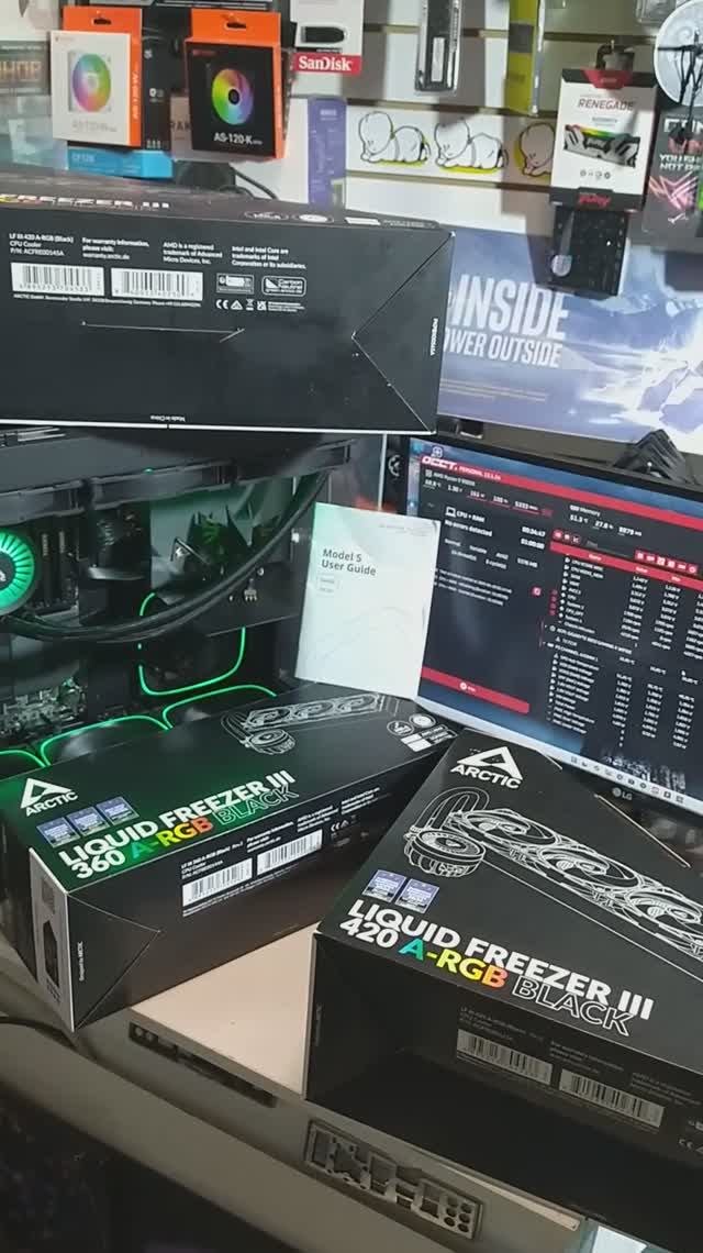 Секрет с установкой СЖО Arctic Liquid Freezer III-420 в корпусе Geometric Future Model 5. Избегайте смотреть онлайн