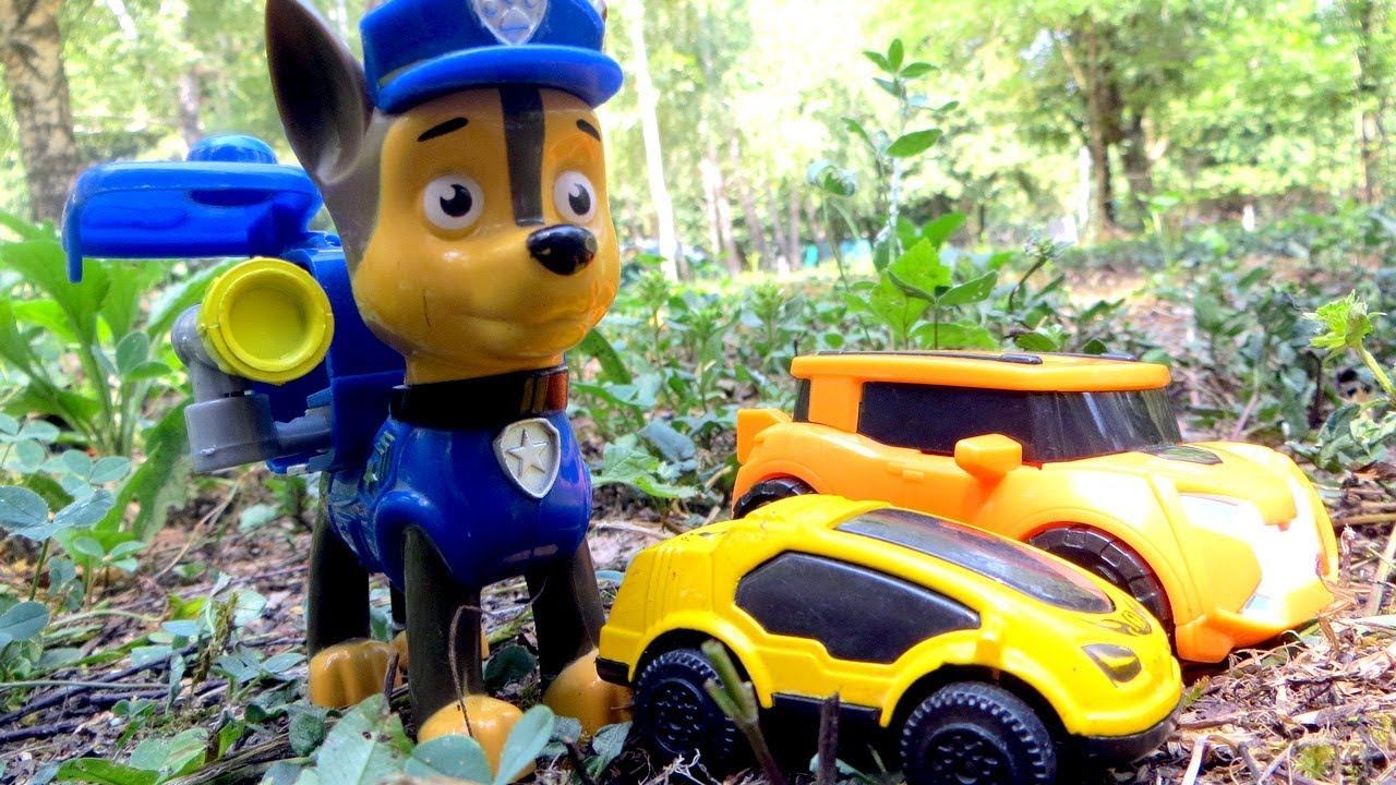 Щенячий Патруль и Тобот X спешат на помощь. Видео с игрушками смотреть онлайн