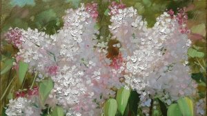 Сирень .Живопись маслом