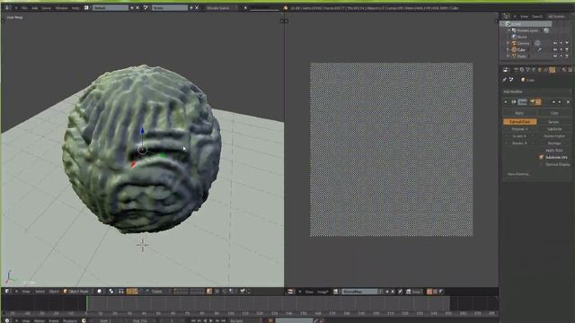 Sphere sculpt (Blender 2.68) смотреть онлайн