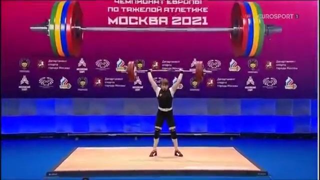 Anastasia Romanova 🇷🇺 — 243kg 3rd Place — 2021 European Weightlifting Championships - Women’s 76kg смотреть онлайн