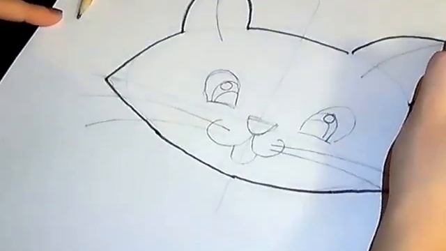 Как нарисовать кота/How to draw a cat смотреть онлайн