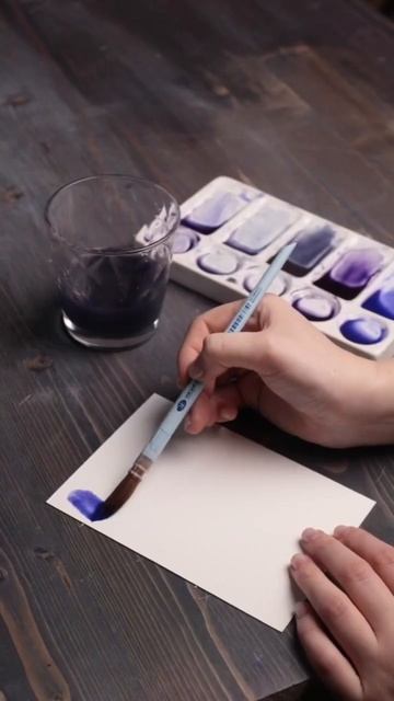 Мини наборы гранулирующей акварели Белые ночи #shorts #акварель #грануляция