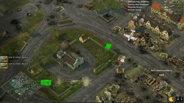 Блицкриг 2 1958 Испания (Арагорн) - США (Геннадий) Перевернул игру штурмовой авиацией