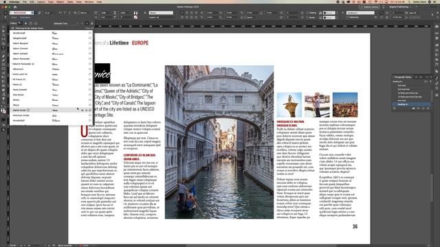 Fonts in InDesign смотреть онлайн