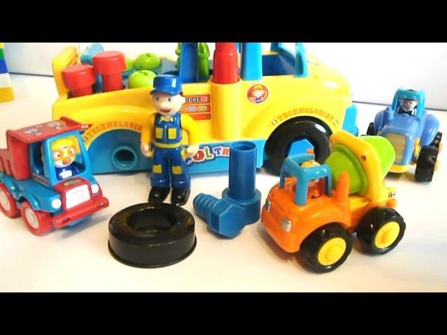 Мультик про игрушечные машинки. Машинки в автомастерской