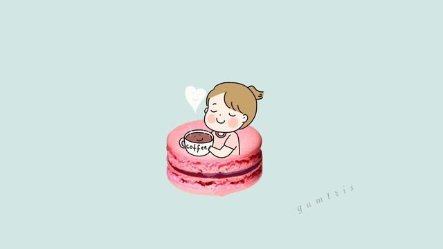 Coffee And Macarons [ No Copyright Background Music | Aesthetic | Cute | Funny | Bgm ] Gumtris