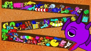 Дюрпл поедает спрунки, марио, губку боба и других персонажей