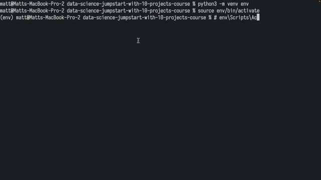 002. Installing Jupyter in a Virtual Environment смотреть онлайн