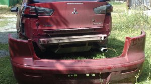 Mitsubishi Lancer X как снять задний бампер