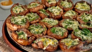 Закуска с дымком. ШАМПИНЬОНЫ С СЫРОМ НА МАНГАЛЕ