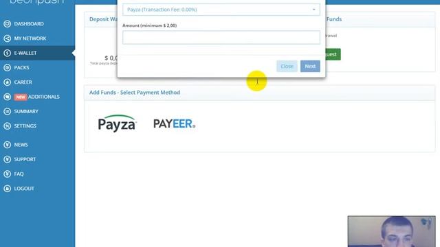 Обзор личного кабинета в Beonpush смотреть онлайн