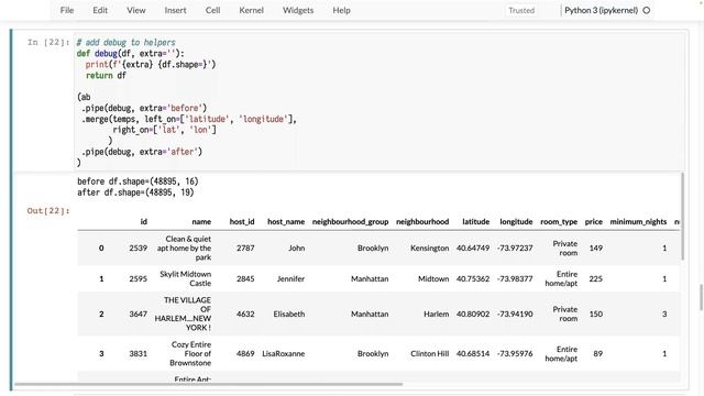 026. Debugging Merging by piping dataframe size смотреть онлайн