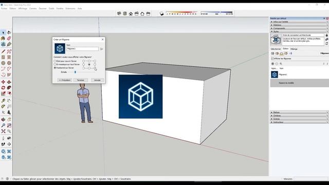 Tuto SketchUp : incruster un filigrane смотреть онлайн