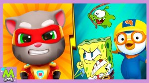 Говорящий Том против Мультгероев-Бегунов.Кто Быстрее и Сильнее