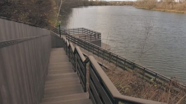 Набережная из террасной доски ДПК
