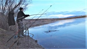 Рыбалка на донку с берега.