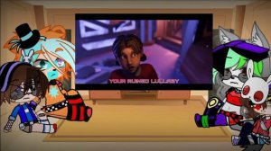 Реакция fnaf Руины на песню Разрушенная Колыбельная/fnaf Руины/