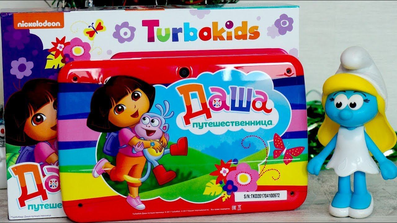 Видео с игрушками. Смурфета и желание на Новый Год. Детский планшет от TurboKids смотреть онлайн