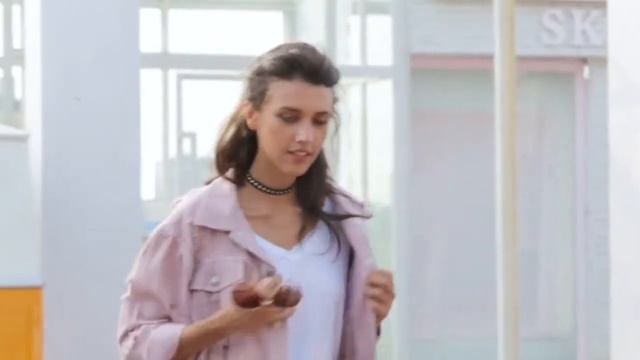 2018 New Pink Denim Jacket style boyfriend смотреть онлайн