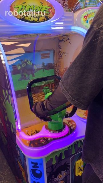 Двойной Zombie Attack Детский автомат тир с видеоигрой с сидением смотреть онлайн