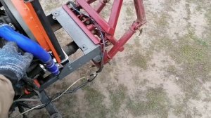 Очередная установка японского двигателя iseki на минитрактор кмз-012.