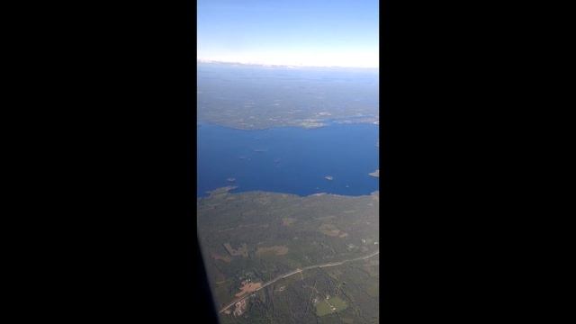 Aerial view of Finland on Helsinki-Kajaani flight смотреть онлайн