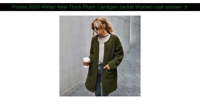 Best 2020 Winter New Thick Plush Cardigan Jacket Women coat women trench coat for women cashmere смотреть онлайн