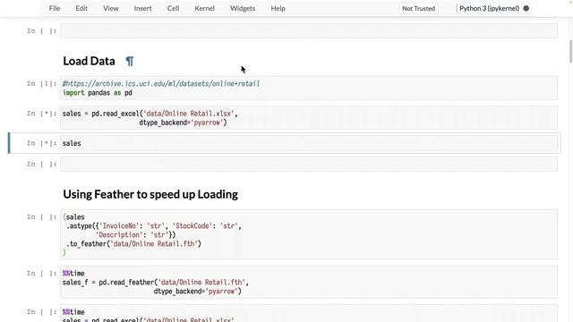 031. Loading Retail Data from Excel into Pandas Dataframe смотреть онлайн