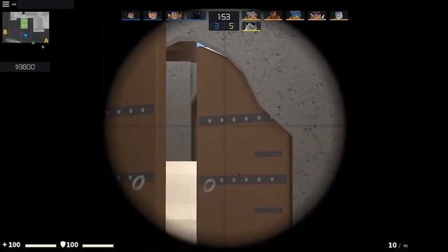 1 ПУЛЕЙ СРАЗУ 2 ПРОСТРЕЛ!!!!Лучшие моменты.Counter blox смотреть онлайн