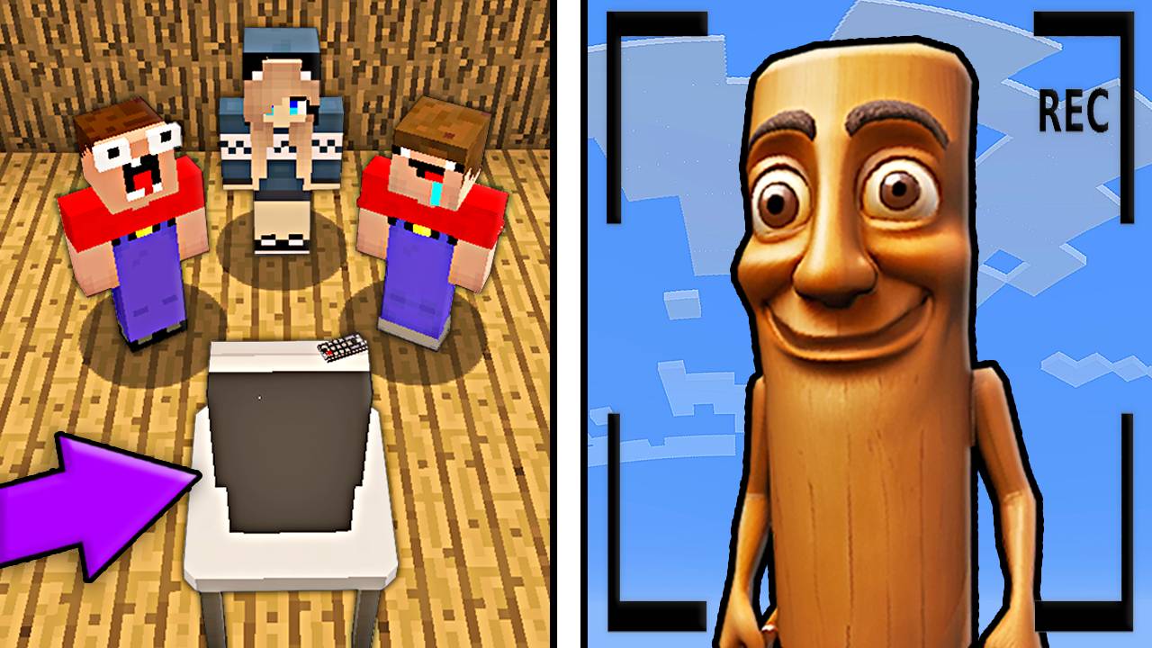 2 НУБА И ДЕВУШКА ПРО ЗАСНЯЛИ ТУНГ ТУНГ ТУНГ САУРА НА СКРЫТЫЕ КАМЕРЫ В МАЙНКРАФТ смотреть онлайн