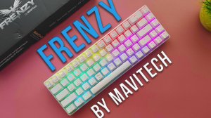 БЕСПРОВОДНАЯ Механическая КЛАВИАТУРА FRENZY с Жёлтыми Свитчами, RGB, HOT SWAP, всего за 2000 рублей!
