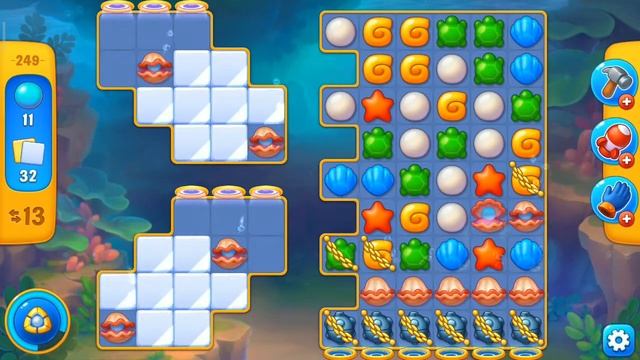 Fishdom. Playrix. #50. Уровень 249.