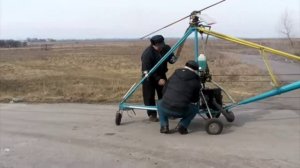 самодельный вертолёт дед летает с ними это прикол