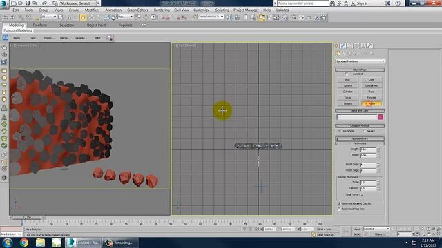 How to create Wall of rocks in 3dsMax смотреть онлайн