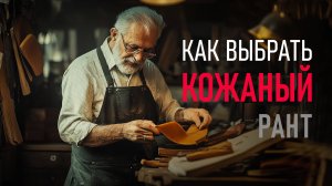 Как ПРАВИЛЬНО выбрать КОЖАНЫЙ РАНТ? | Kaveshnikov School | РАНТОВЫЙ МЕТОД крепления подошвы